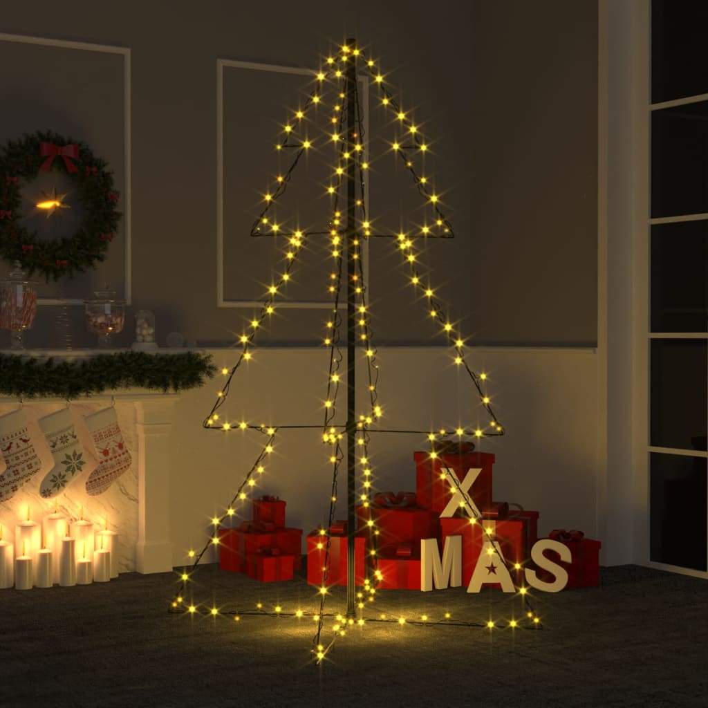 Christmas Cone Tree Indoor and Outdoor Holiday 30.7"/38.6" 160/200 LEDs