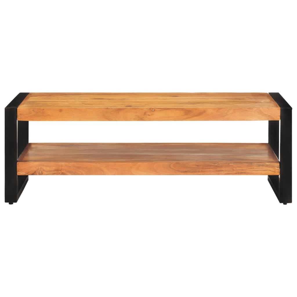 vidaXL Coffee Table 47.2"x23.6"x15.7" Solid Acacia Wood-0