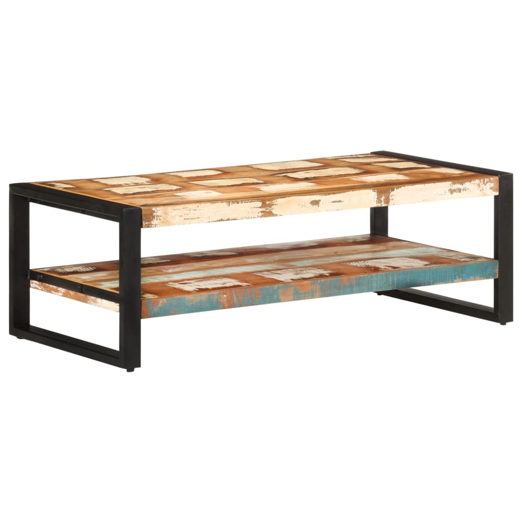 vidaXL Coffee Table 47.2"x23.6"x15.7" Solid Reclaimed Wood-4