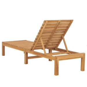 vidaXL 1/2x Solid Wood Teak Sun Lounger Patio Garden Lounge Bed Furniture-7