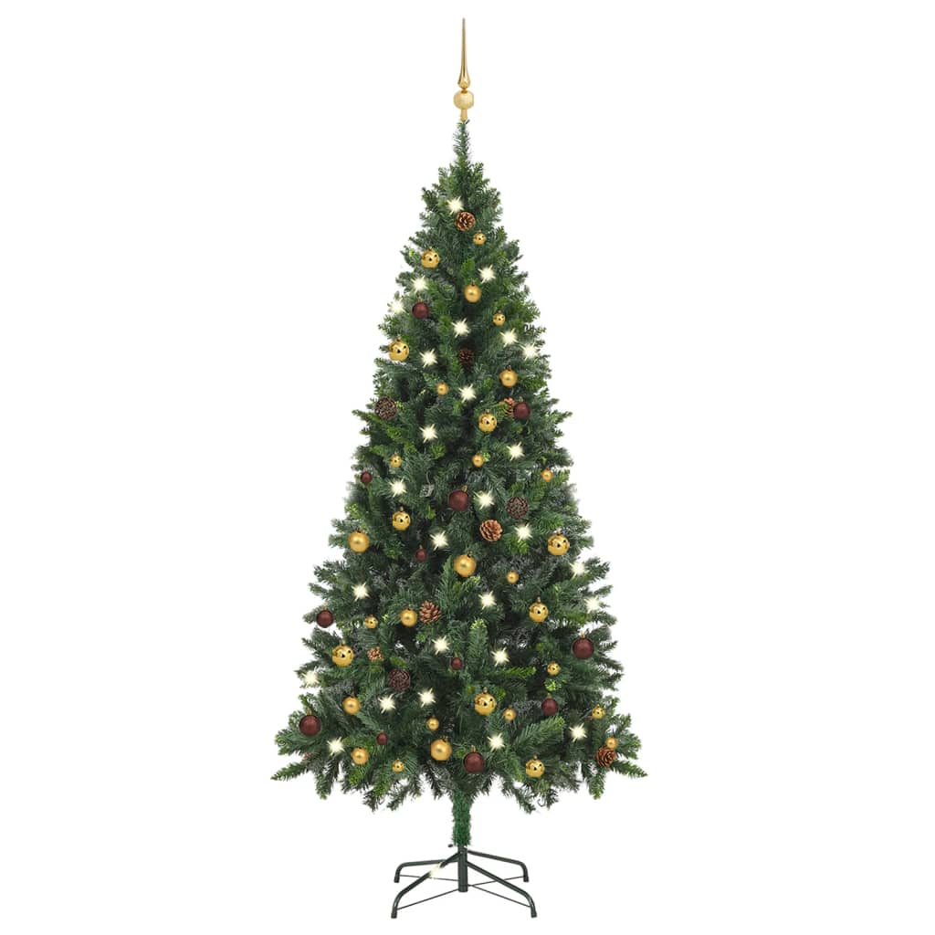 Artificial Christmas Tree with LEDs&Ball Set&Pine Multi Colours/Sizes