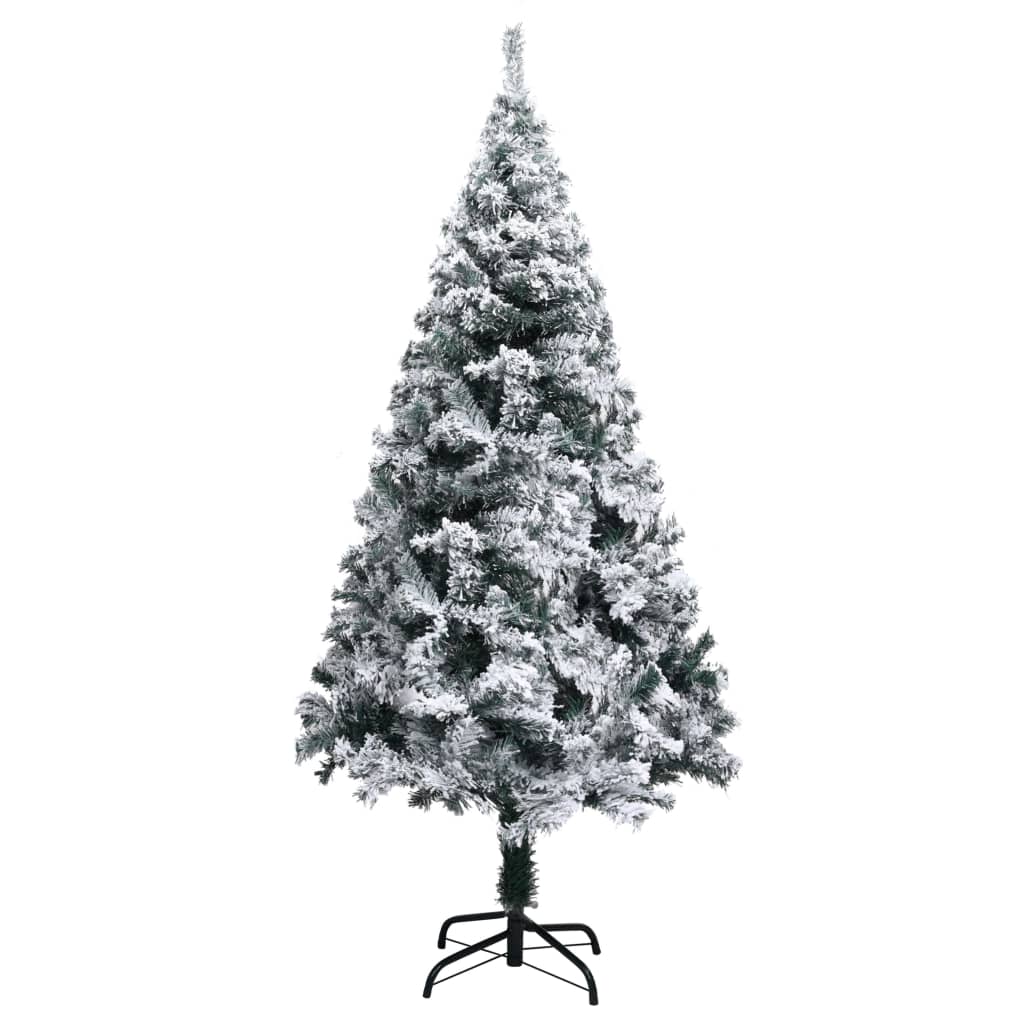 Artificial Christmas Tree with LEDs&Ball Set Green 94.5" PVC