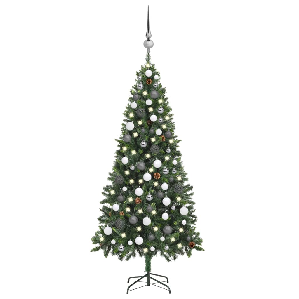 Artificial Christmas Tree with LEDs&Ball Set&Pine Multi Colours/Sizes