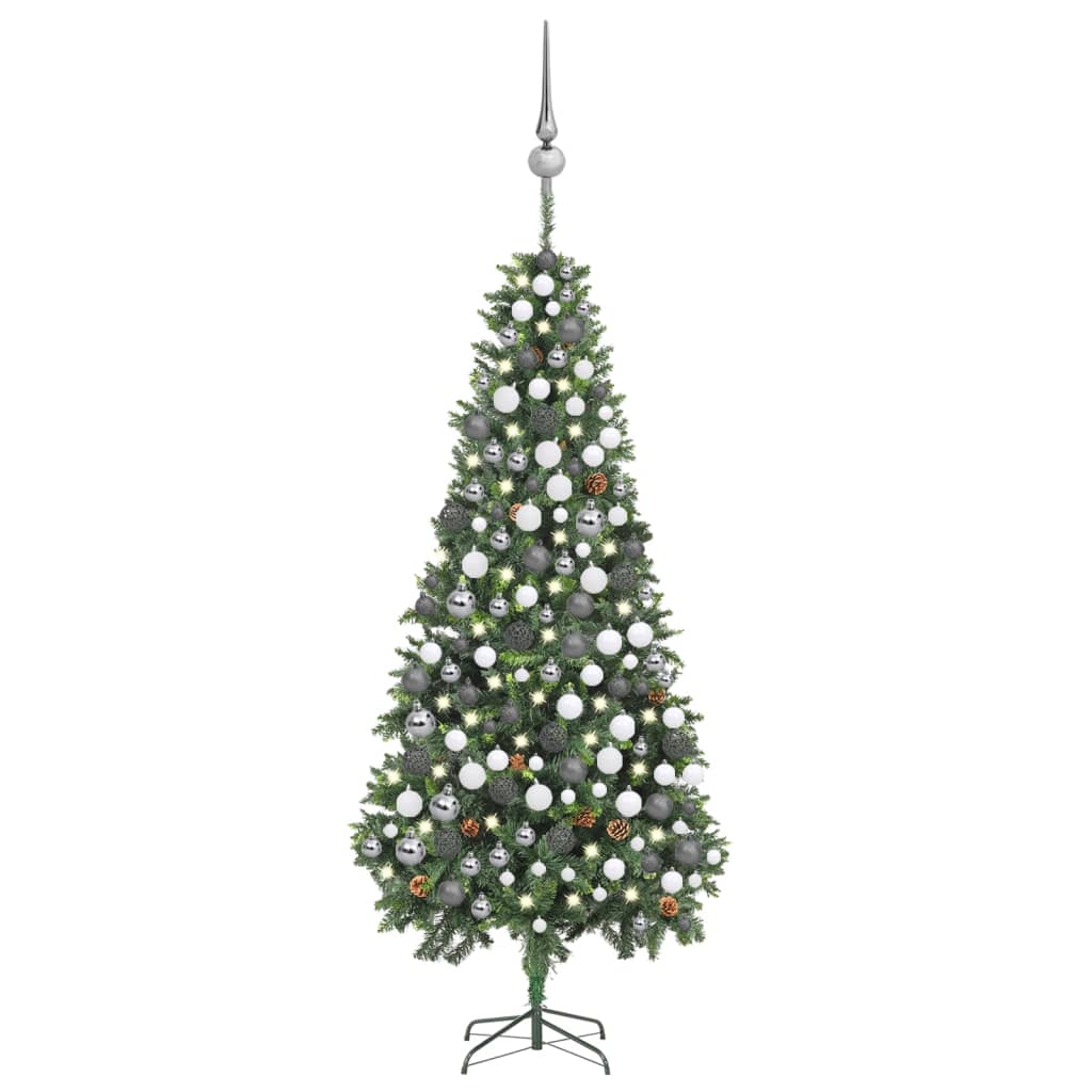 Artificial Christmas Tree with LEDs&Ball Set&Pine Multi Colours/Sizes