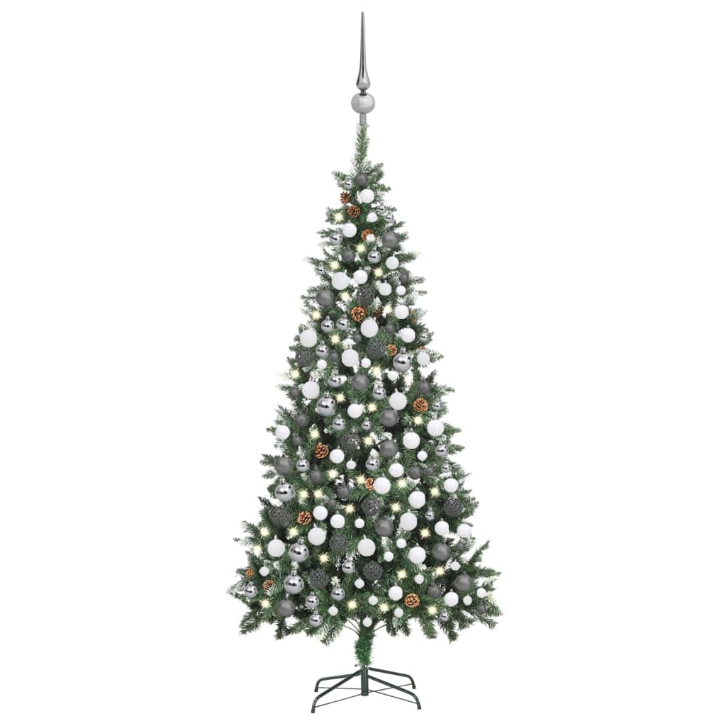 Artificial Christmas Tree with LEDs&Ball Set&Pine Multi Colours/Sizes