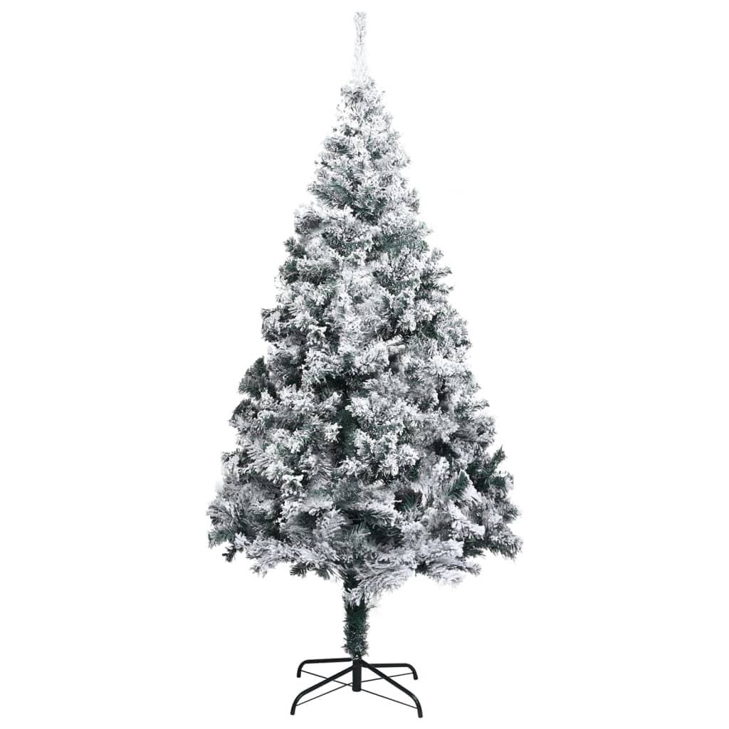 Artificial Christmas Tree with LEDs&Ball Set Green 94.5" PVC