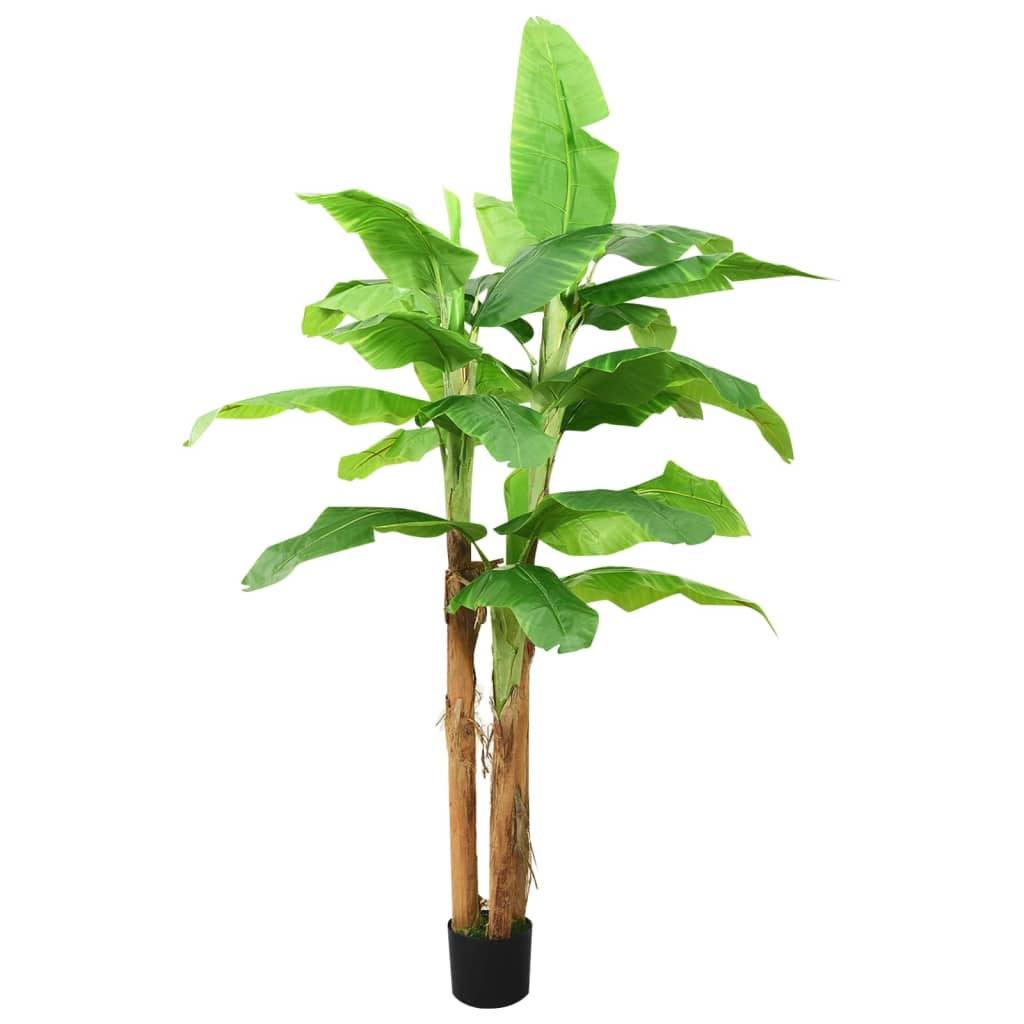 vidaXL Artificial Tree Decorative Banana Tree Fake Tree with Pot 118.1" Green-5