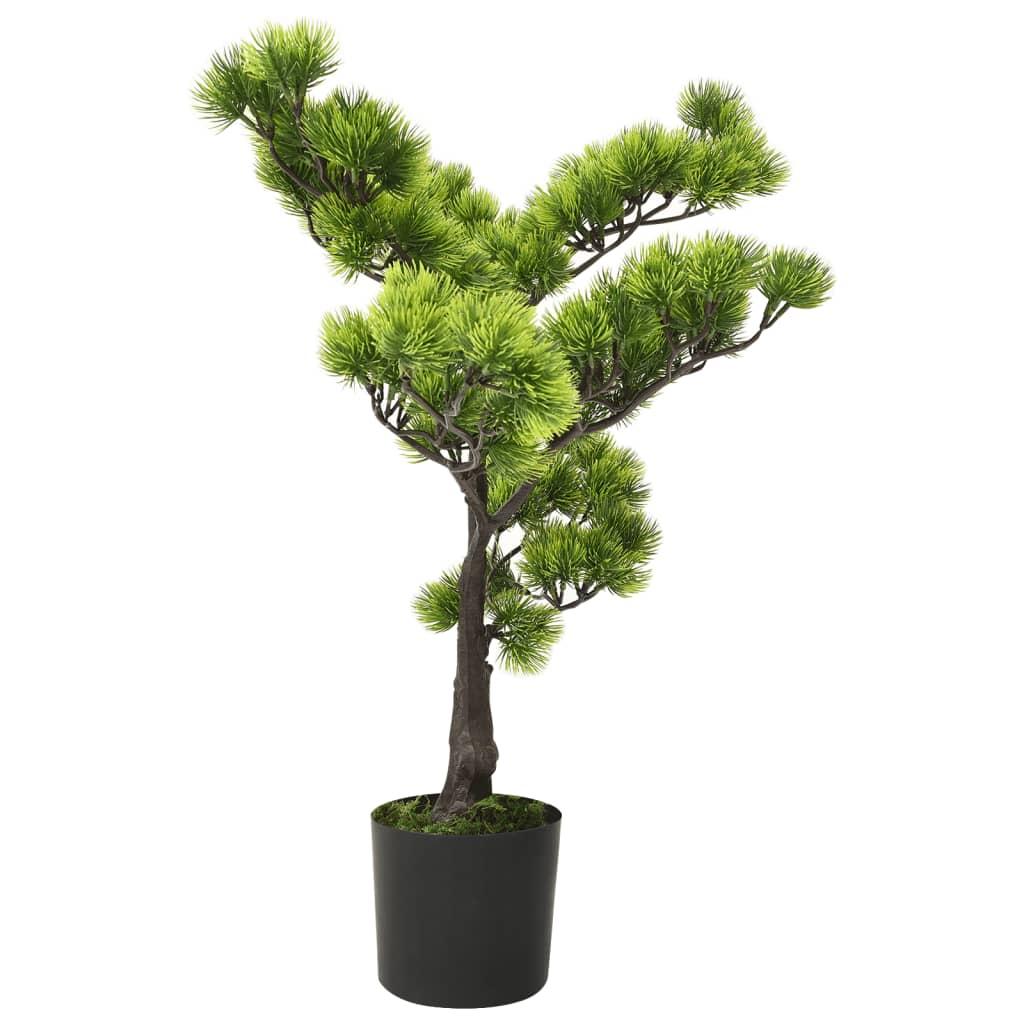 vidaXL Artificial Bonsai Tree Artificial Pinus Bonsai with Pot 23.6" Green-1