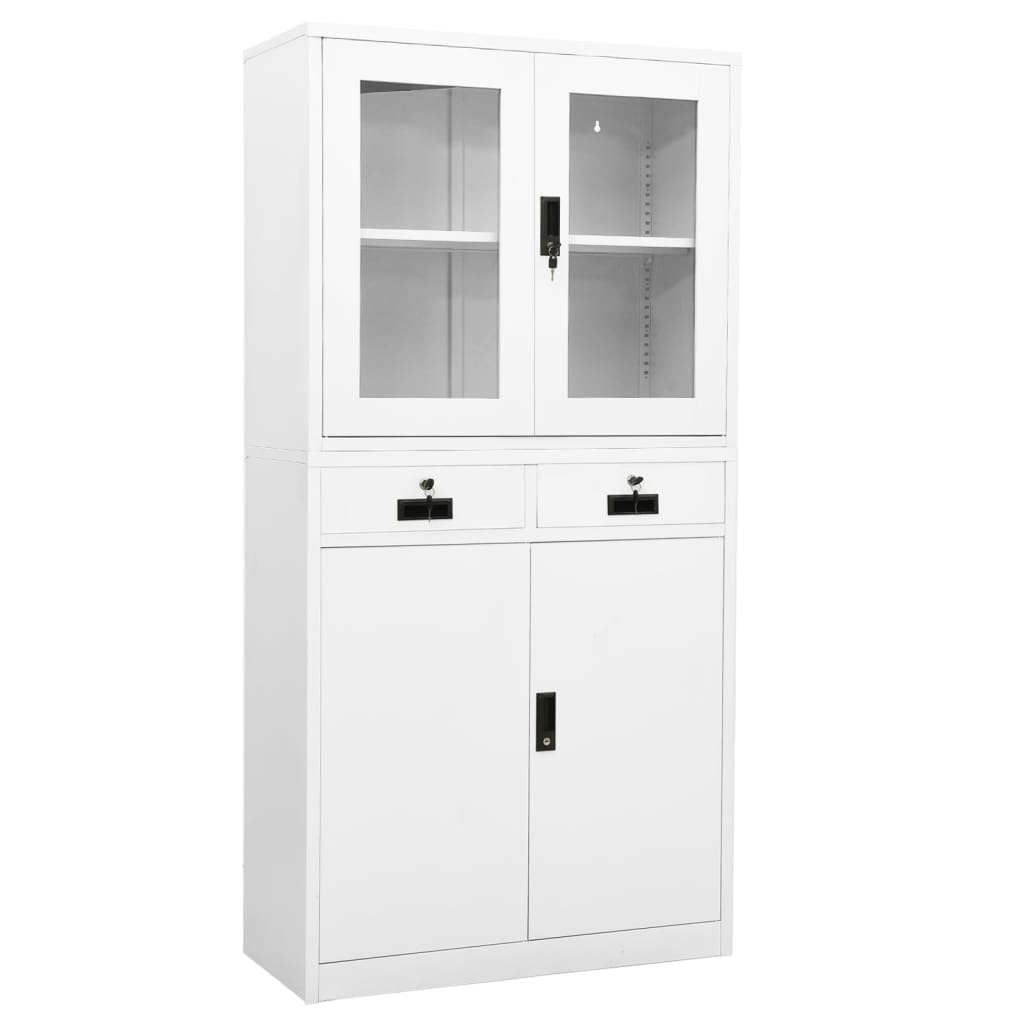 Office Cabinet Steel and Tempered Glass Cabinet Furniture Multi Colors