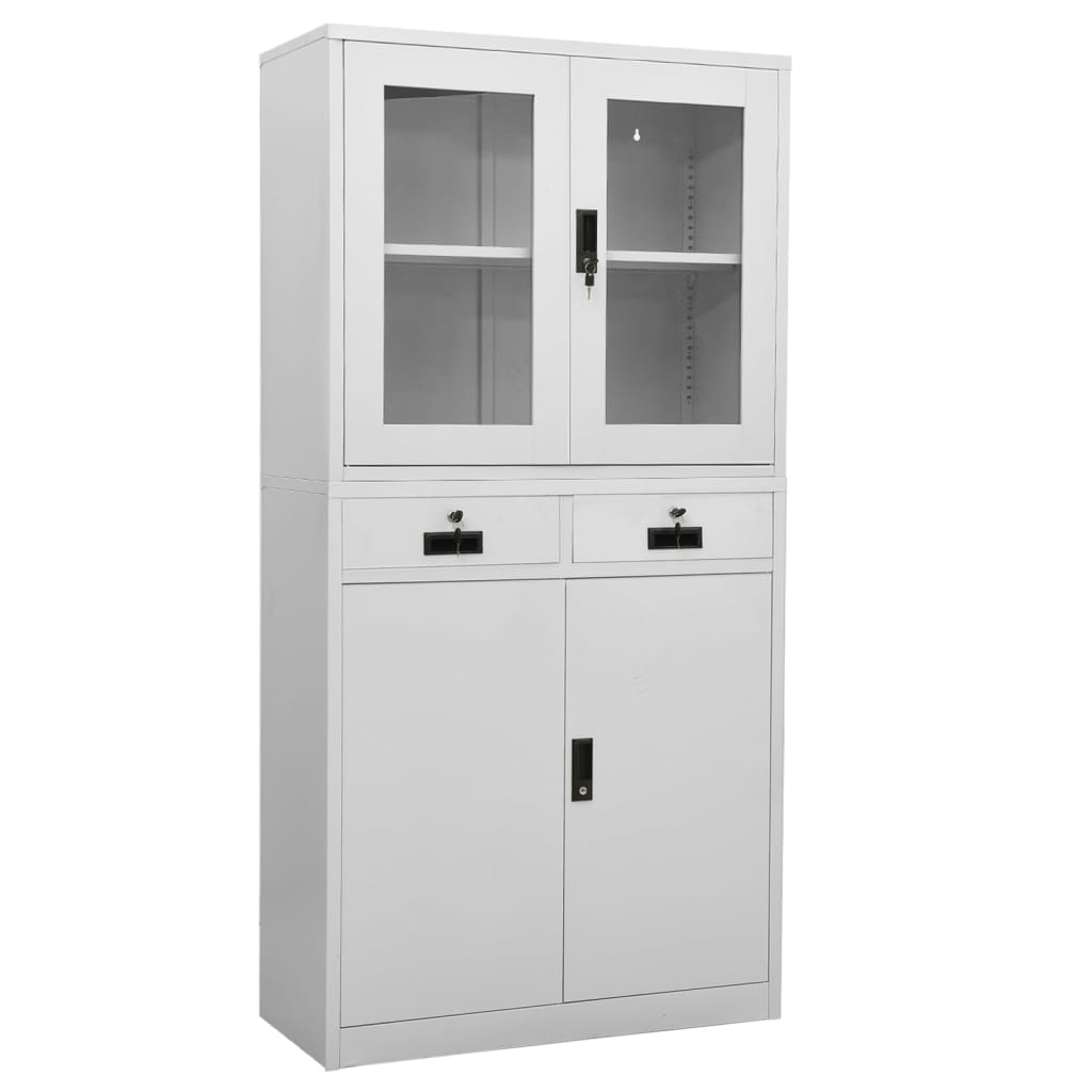 Office Cabinet Steel and Tempered Glass Cabinet Furniture Multi Colors