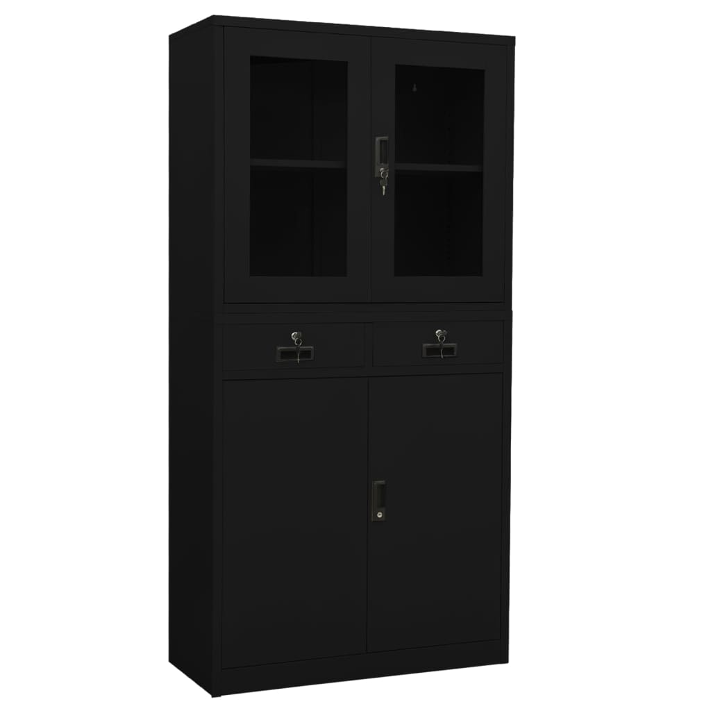 Office Cabinet Steel and Tempered Glass Cabinet Furniture Multi Colors