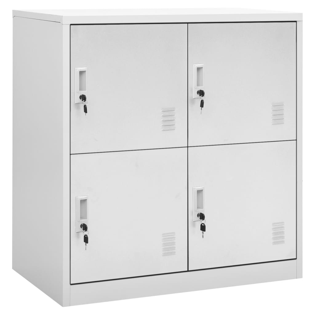 vidaXL Locker Cabinet Light Gray 35.4"x17.7"x36.4" Steel-0