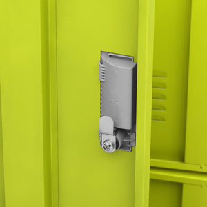 vidaXL Locker Cabinet Light Gray and Green 35.4"x17.7"x36.4" Steel-1