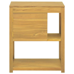 vidaXL Bathroom Cabinet Storage Cabinet Cupboard with Shelves Solid Wood Teak-7
