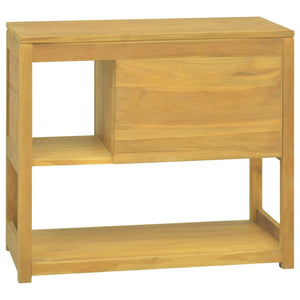 vidaXL Bathroom Cabinet Storage Cabinet Cupboard with Shelves Solid Wood Teak-6