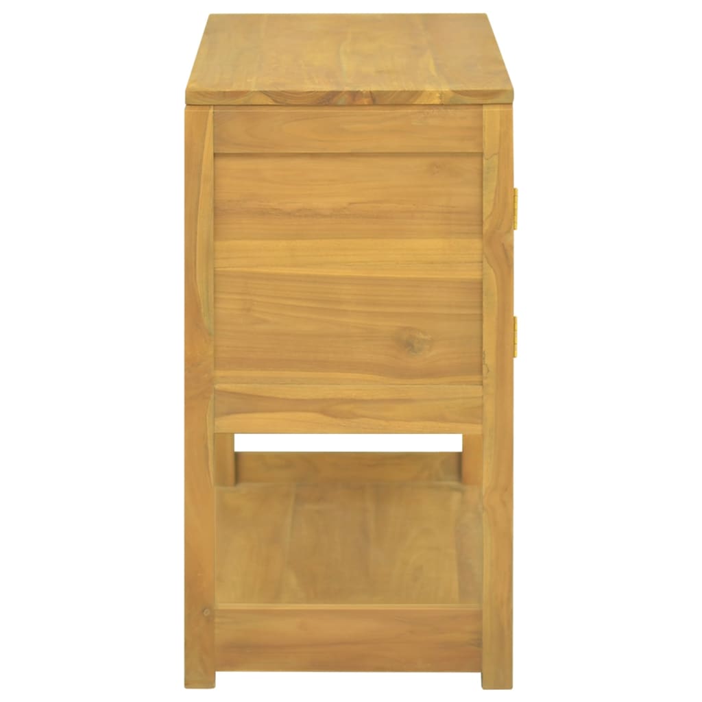 vidaXL Bathroom Cabinet Storage Cabinet Cupboard with Shelves Solid Wood Teak-8
