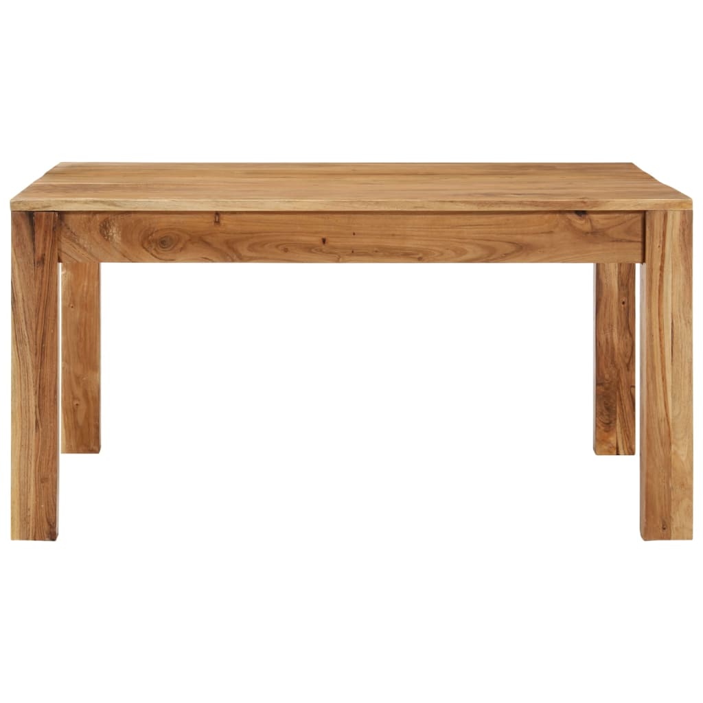 vidaXL Coffee Table 31.5"x31.5"x15.7" Solid Acacia Wood-0