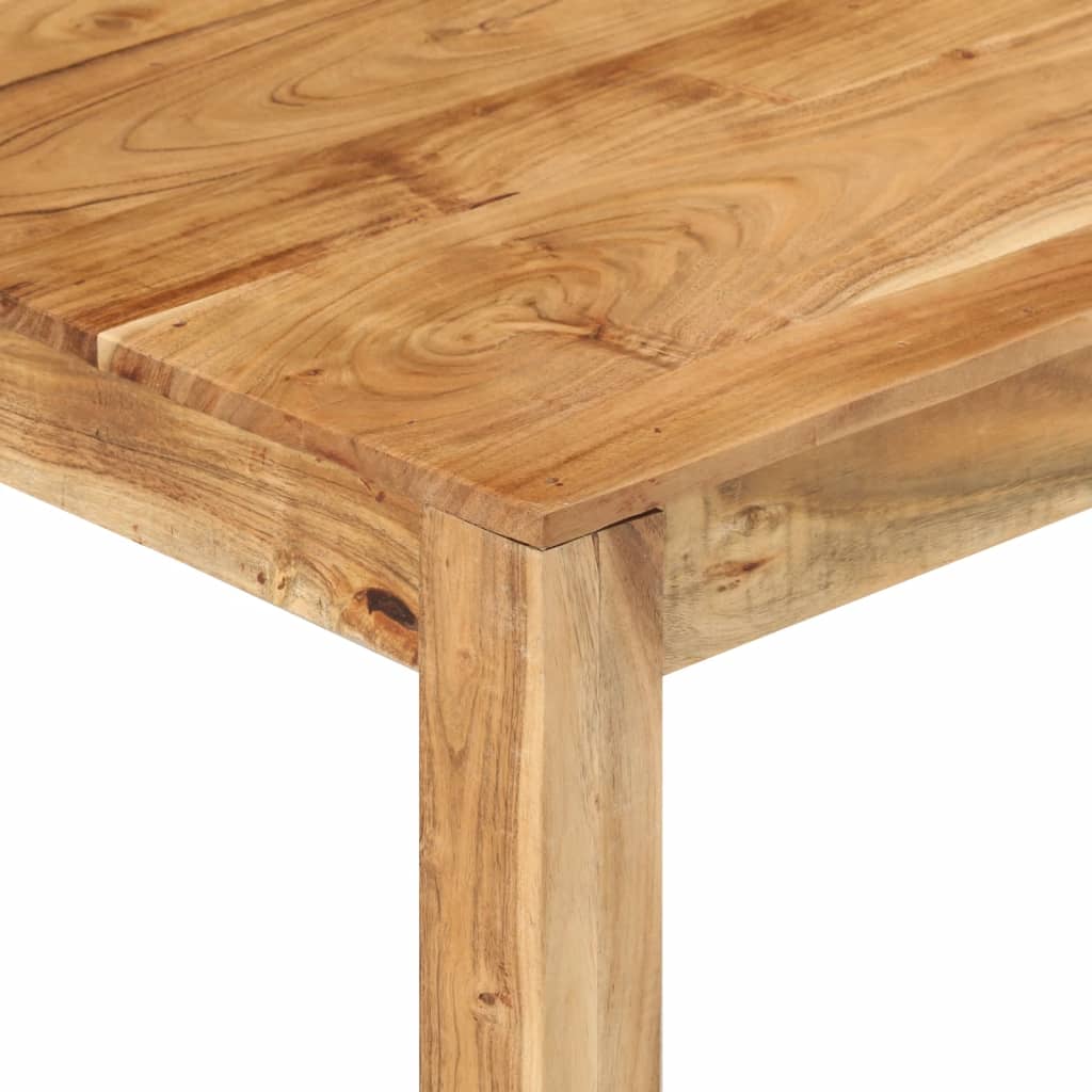 vidaXL Coffee Table 31.5"x31.5"x15.7" Solid Acacia Wood-1