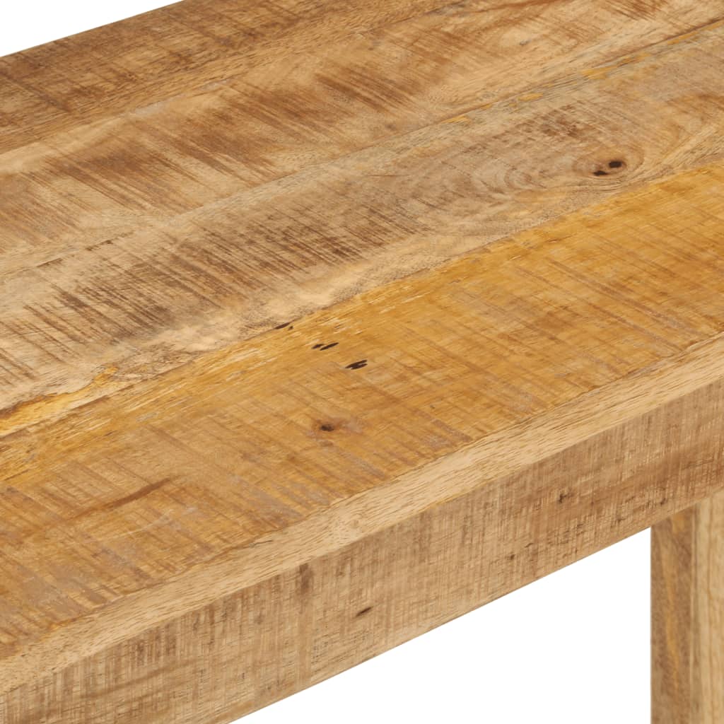 vidaXL Console Table 43.3"x13.8"x29.9" Rough Mango Wood-4