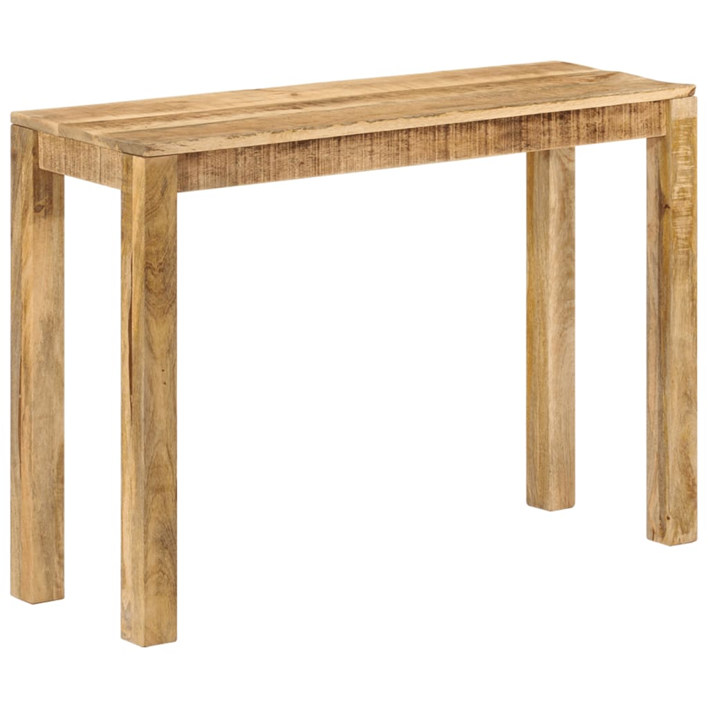 vidaXL Console Table 43.3"x13.8"x29.9" Rough Mango Wood-7