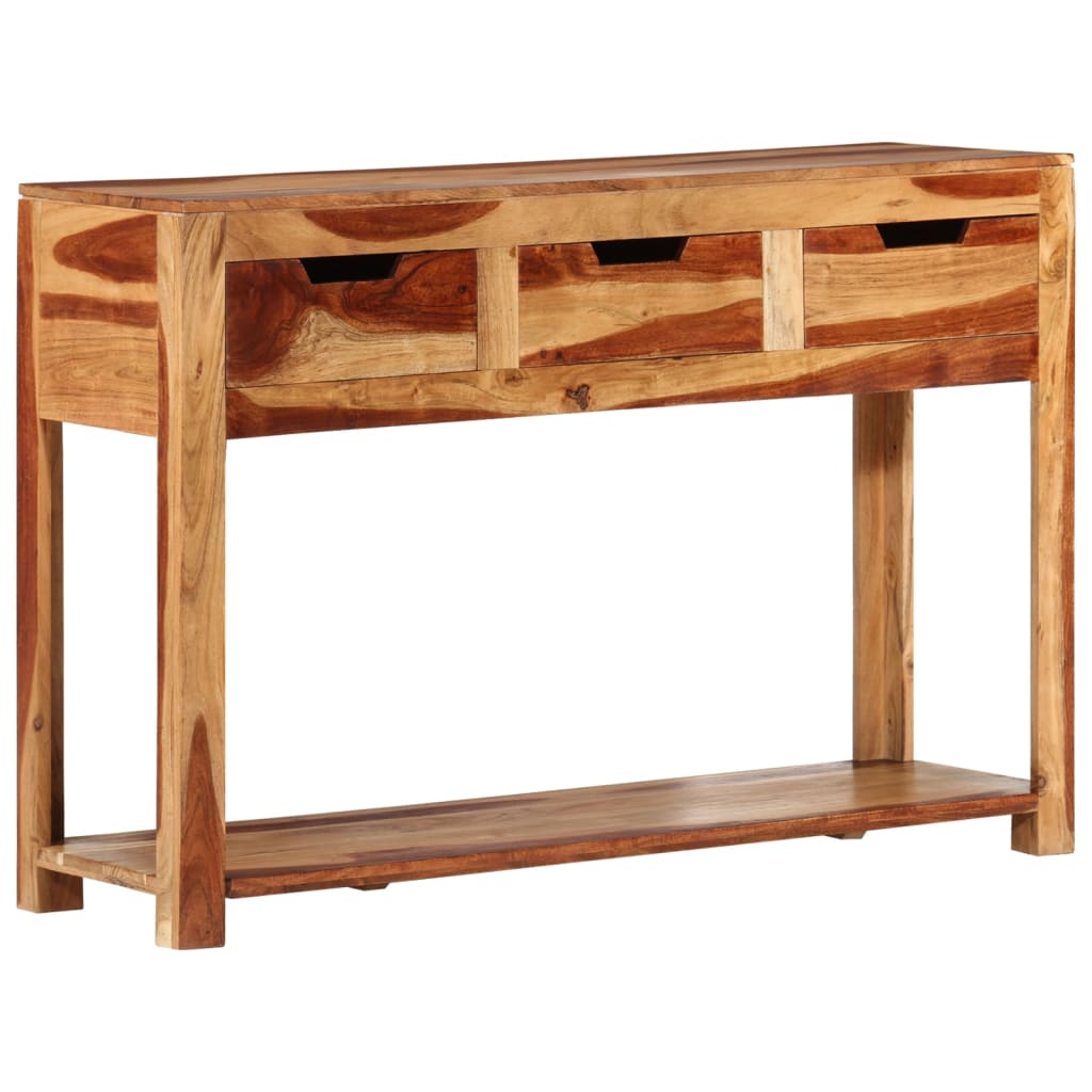 vidaXL Console Table 43.3"x13.8"x29.5" Solid Wood Acacia-1