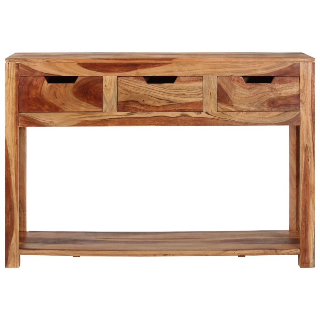 vidaXL Console Table 43.3"x13.8"x29.5" Solid Wood Acacia-0