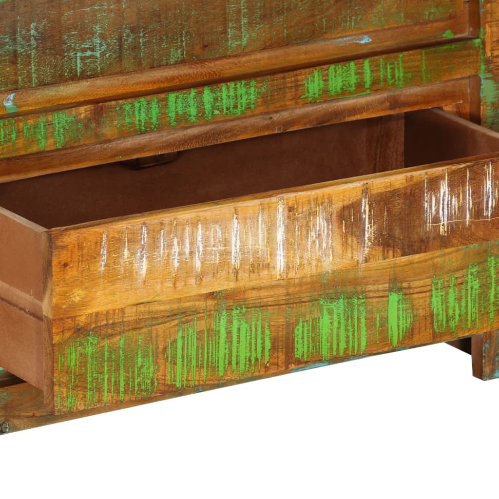 vidaXL Drawer Cabinet Multicolor 23.6"x13"x29.5" Solid Wood Reclaimed-4