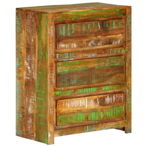 vidaXL Drawer Cabinet Multicolor 23.6"x13"x29.5" Solid Wood Reclaimed-6