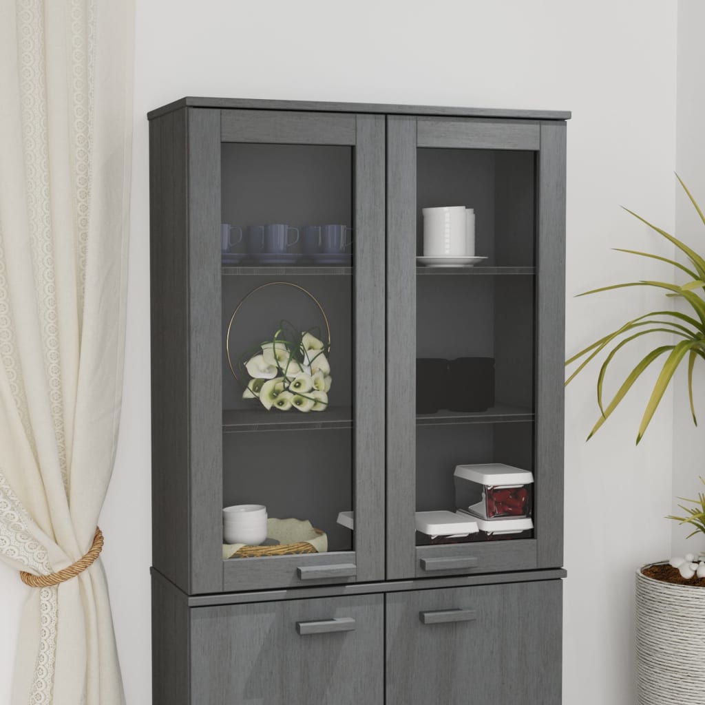 vidaXL Cabinet Top for Highboard Sideboard with Doors HAMAR Solid Wood Pine-16
