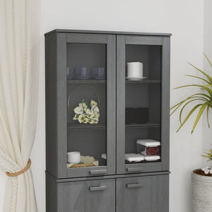 vidaXL Cabinet Top for Highboard Sideboard with Doors HAMAR Solid Wood Pine-16