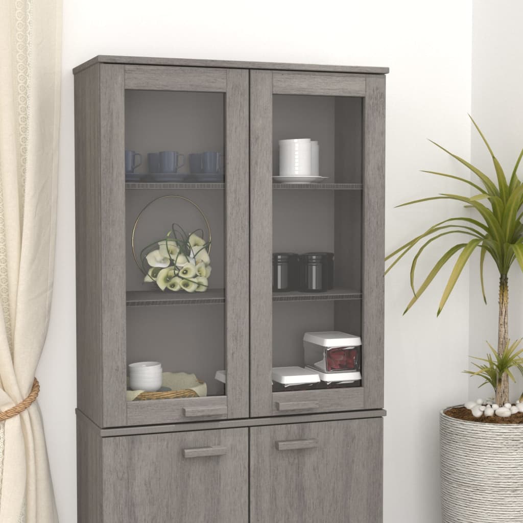 vidaXL Cabinet Top for Highboard Sideboard with Doors HAMAR Solid Wood Pine-7