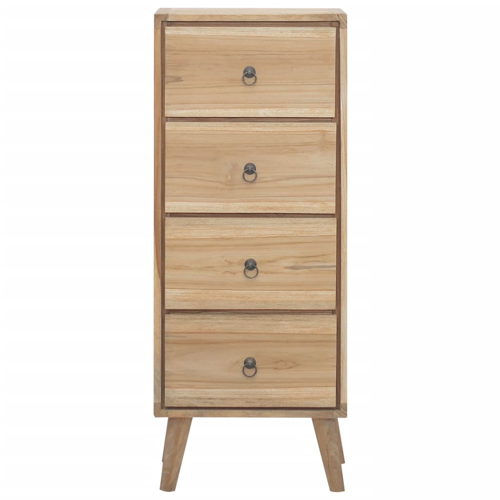 vidaXL Chest of Drawers 15.7"x11.8"x39.4" Solid Wood Teak-0