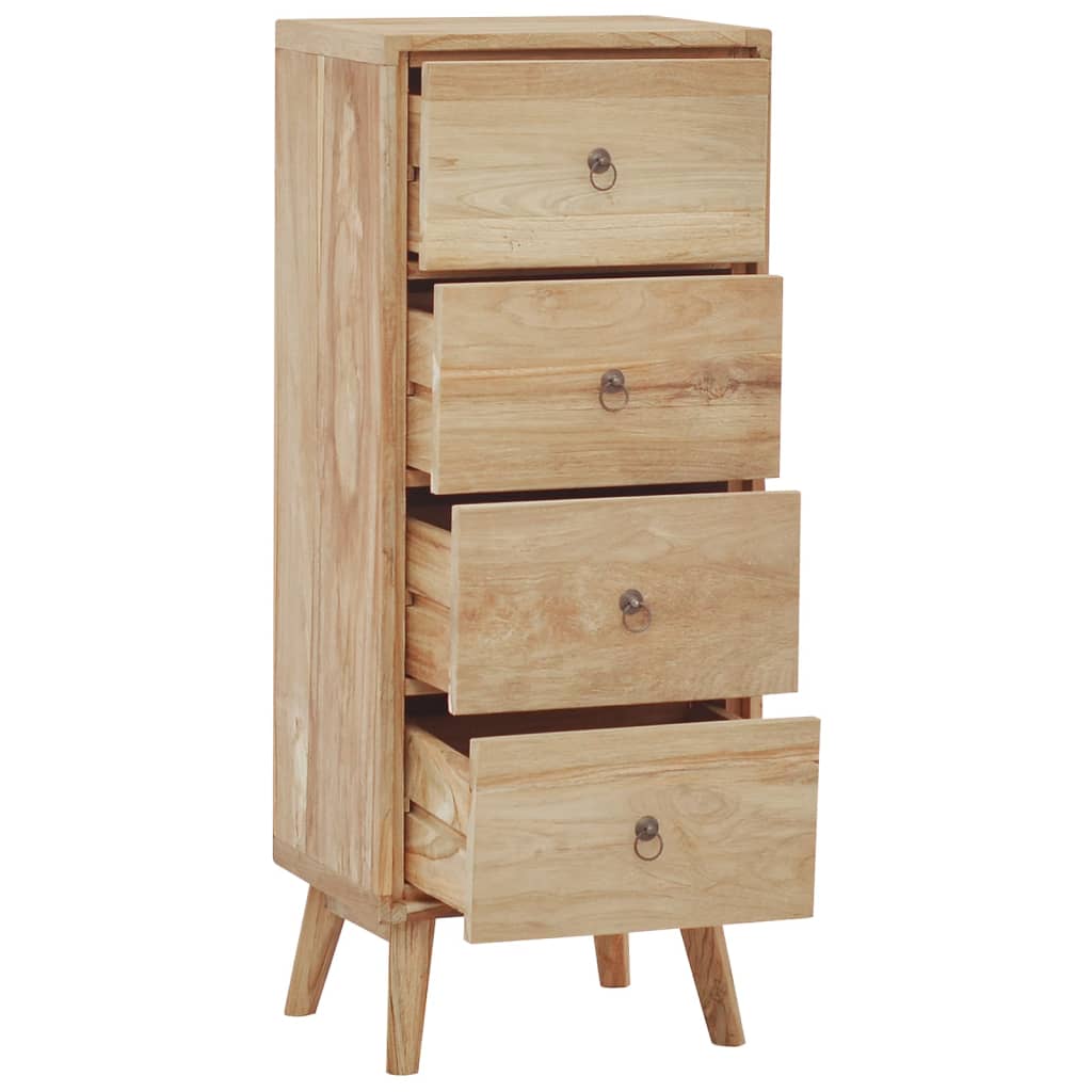 vidaXL Chest of Drawers 15.7"x11.8"x39.4" Solid Wood Teak-1