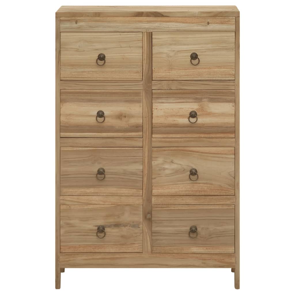 vidaXL Chest of Drawers 21.7"x11.8"x35.4" Solid Wood Teak-0