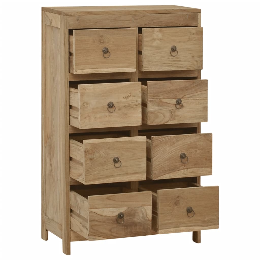 vidaXL Chest of Drawers 21.7"x11.8"x35.4" Solid Wood Teak-1