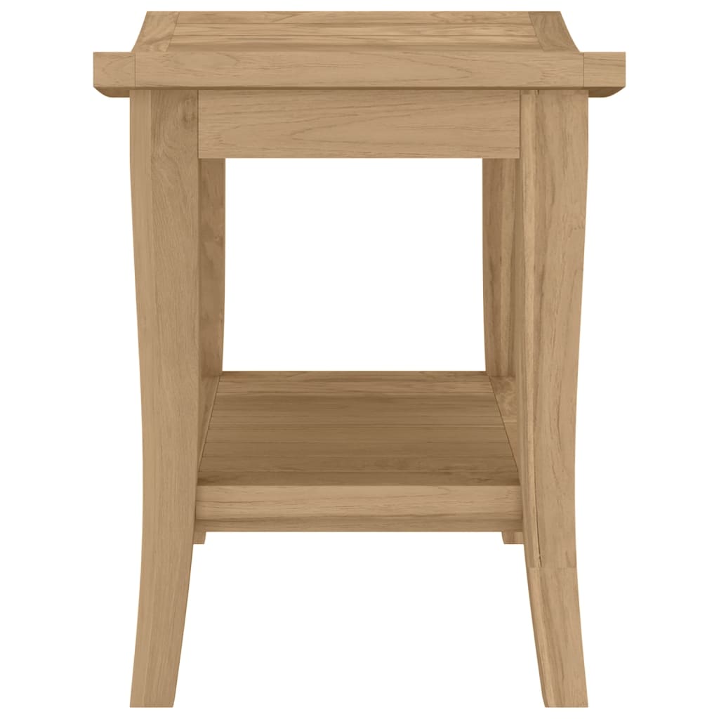 vidaXL Bathroom Side Table 19.7"x13.8"x17.7" Solid Wood Teak-2