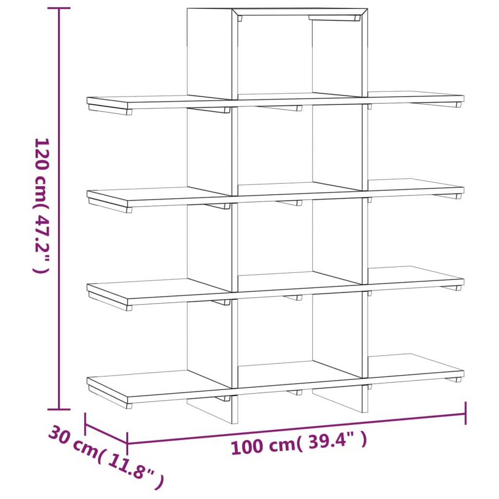 vidaXL Book Cabinet 39.4"x11.8"x47.2" Solid Wood Teak-4