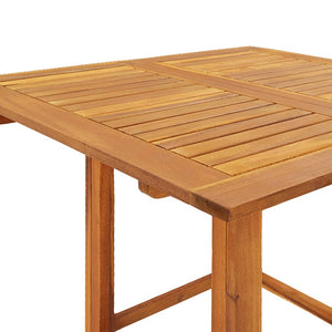 vidaXL Bistro Table 29.5"x29.5"x43.3" Solid Wood Acacia-4