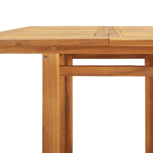 vidaXL Bistro Table 29.5"x29.5"x43.3" Solid Wood Acacia-5