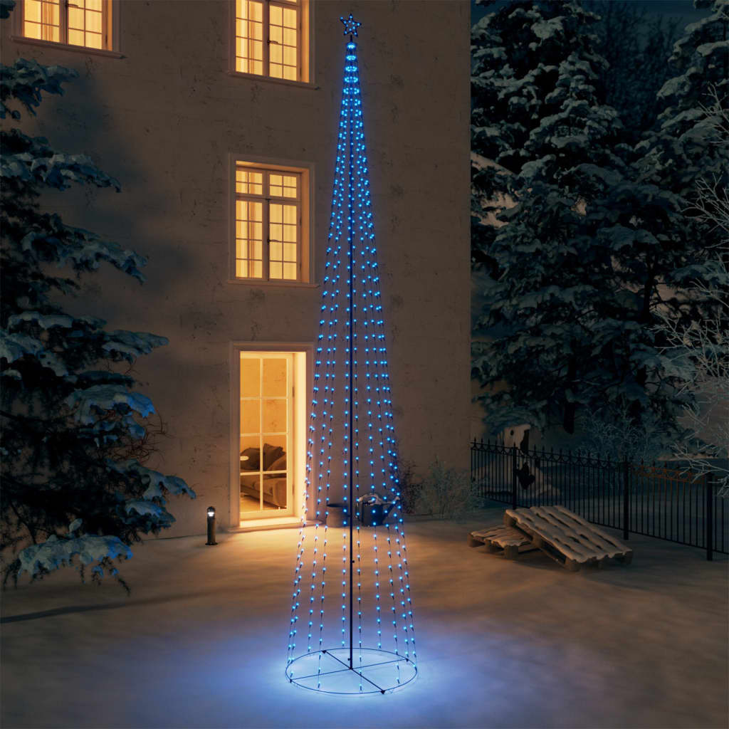 vidaXL Christmas Cone Tree Decoration Artificial Christmas Tree with LEDs-6