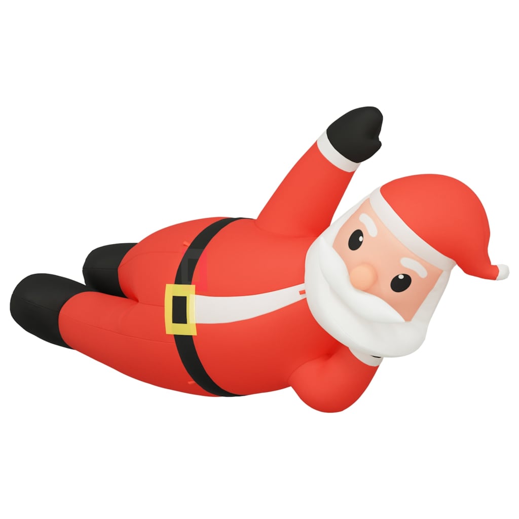 vidaXL Christmas Inflatable Lying Santa LED 63"-3