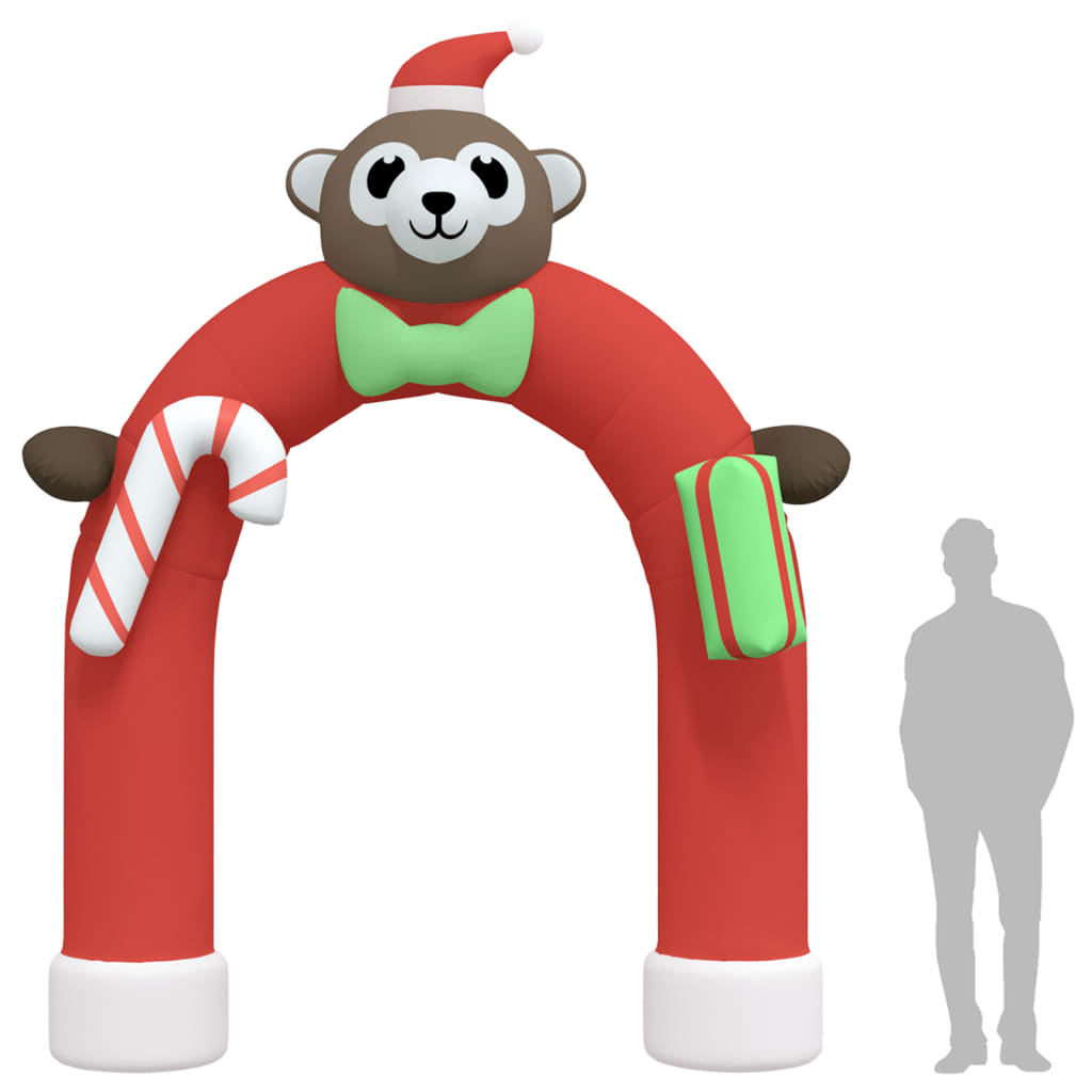 vidaXL Christmas Inflatable Arch Gate LED 149.6"-7