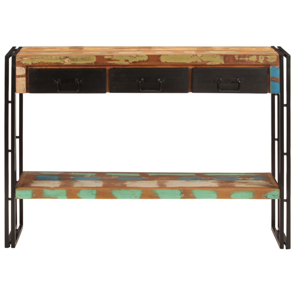 vidaXL Console Table 43.3"x11.8"x29.9" Solid Wood Reclaimed-1