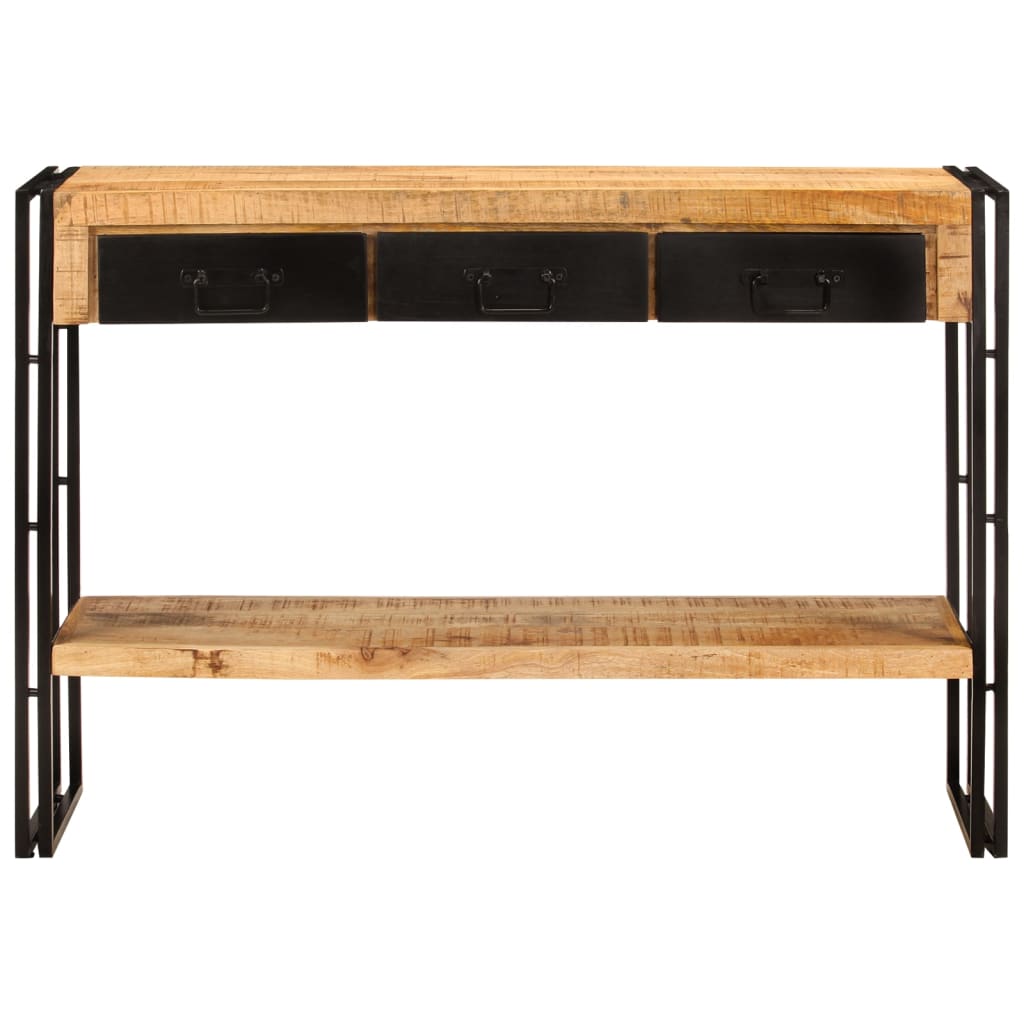 vidaXL Console Table 43.3"x11.8"x29.9" Solid Wood Mango-0