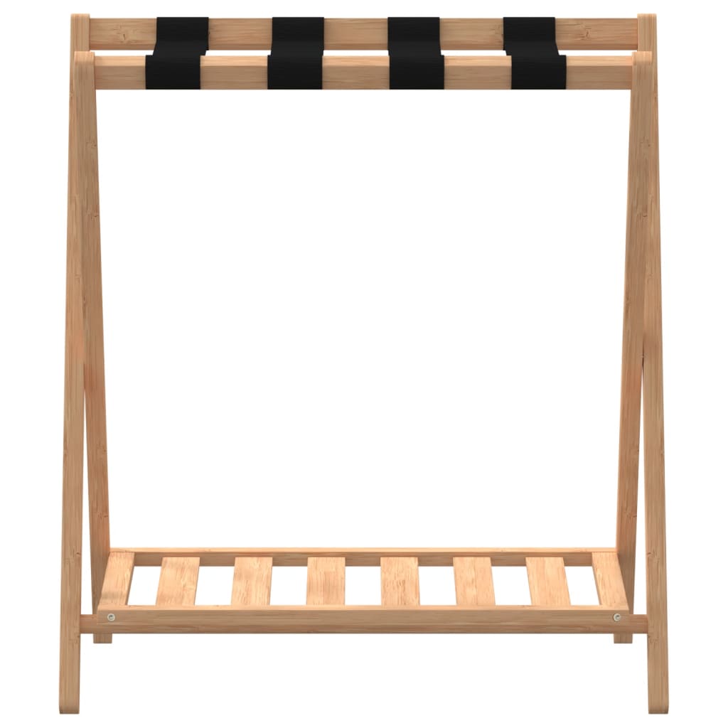 vidaXL Luggage Rack 26.8"x15"x22.8" Bamboo-1