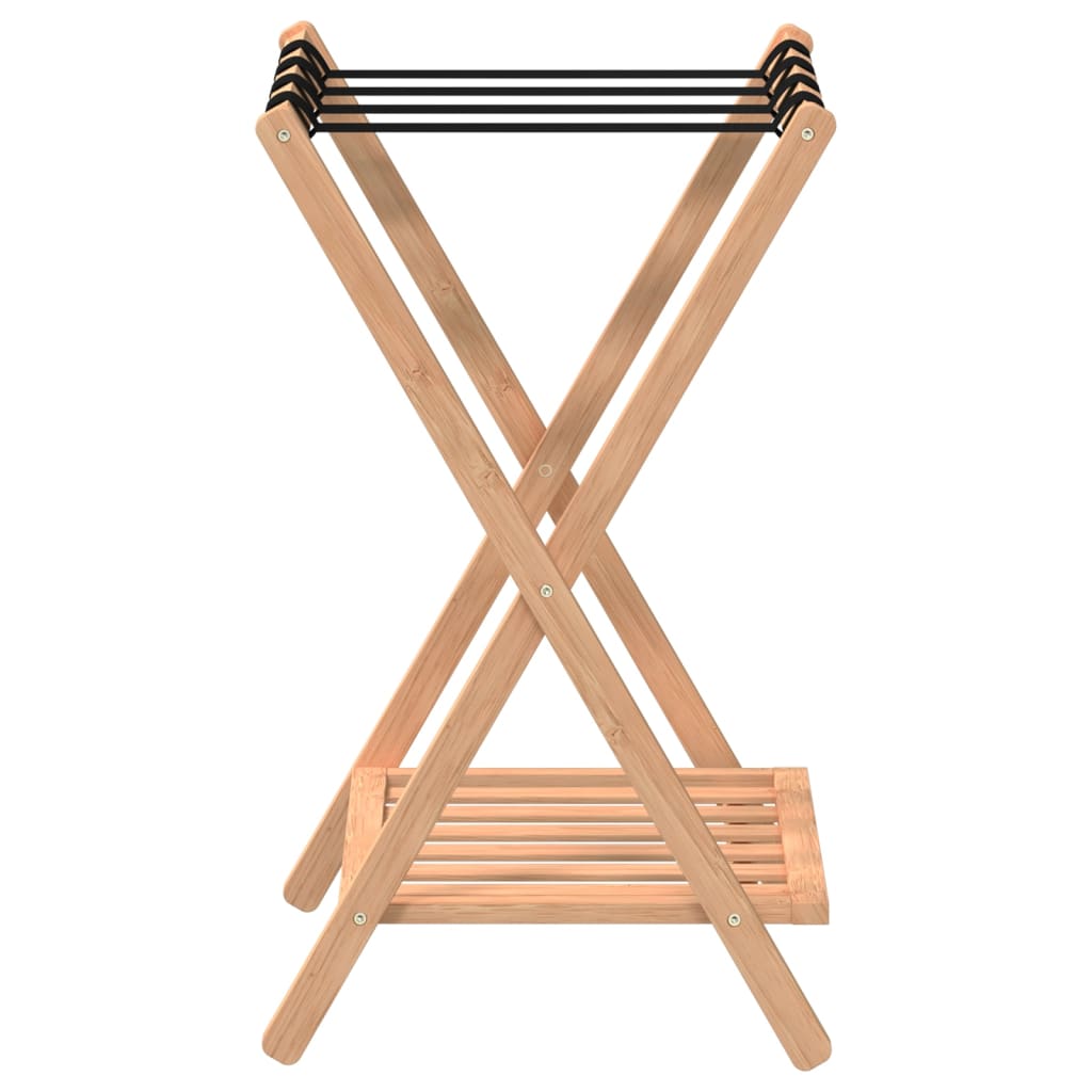 vidaXL Luggage Rack 26.8"x15"x22.8" Bamboo-2