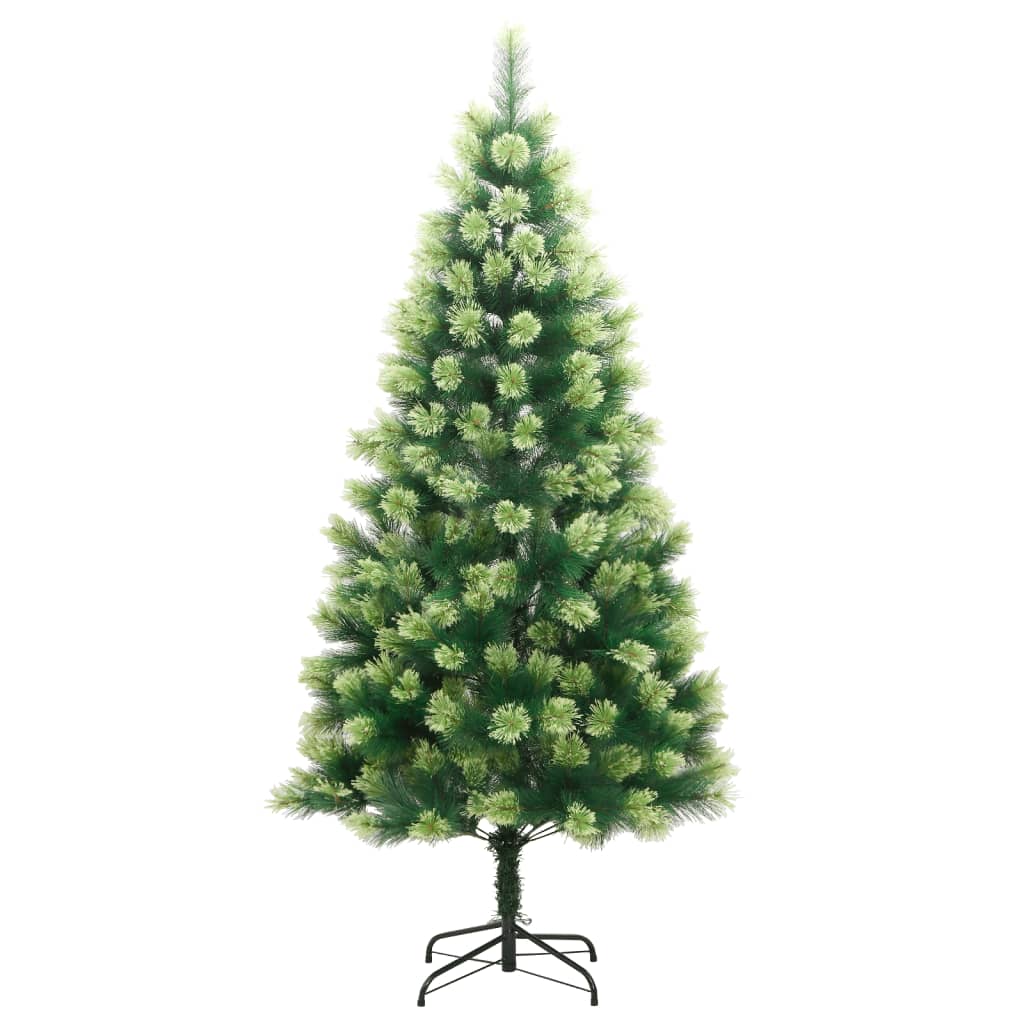 vidaXL Artificial Hinged Christmas Tree with Stand 59.1"-1