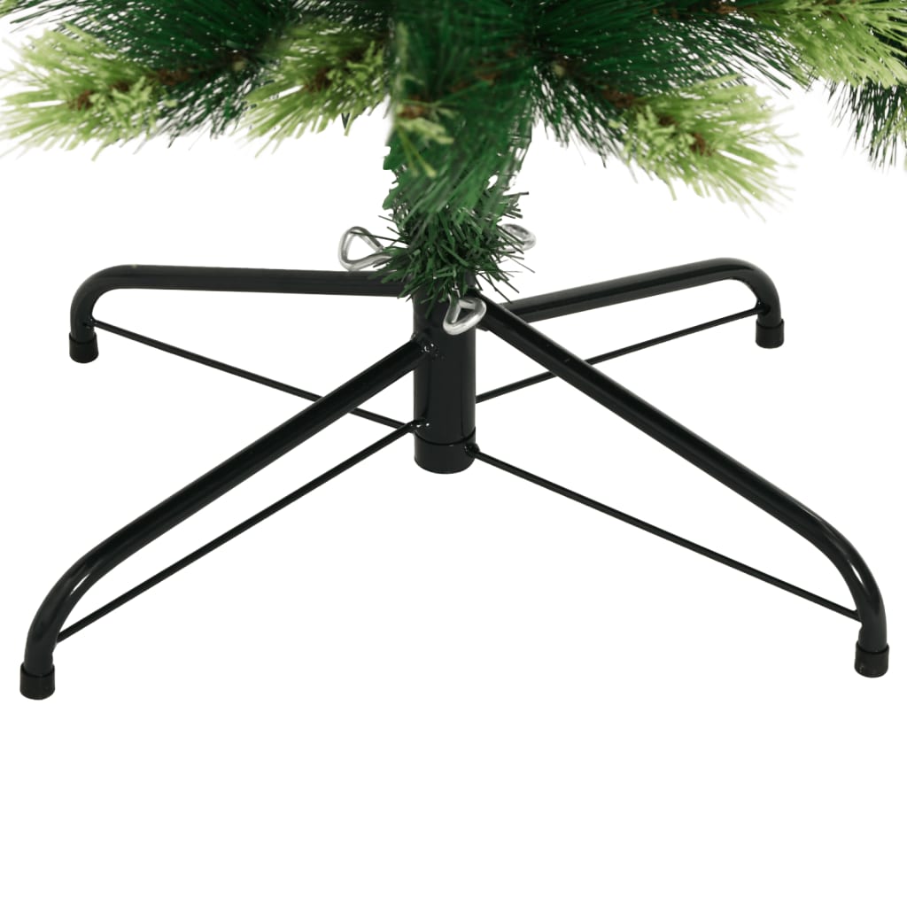 vidaXL Artificial Hinged Christmas Tree with Stand 59.1"-5