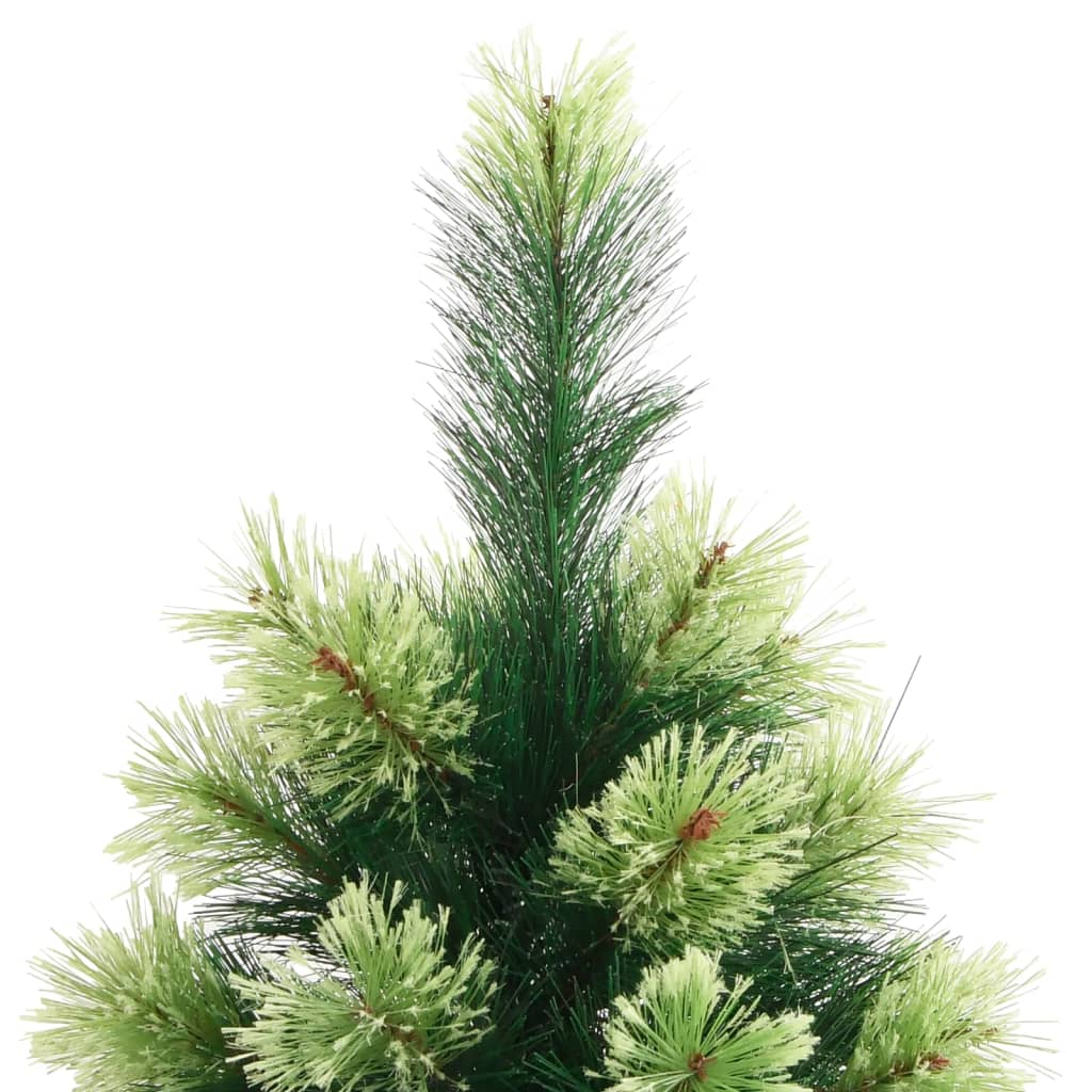 vidaXL Artificial Hinged Christmas Tree with Stand 82.7"-3