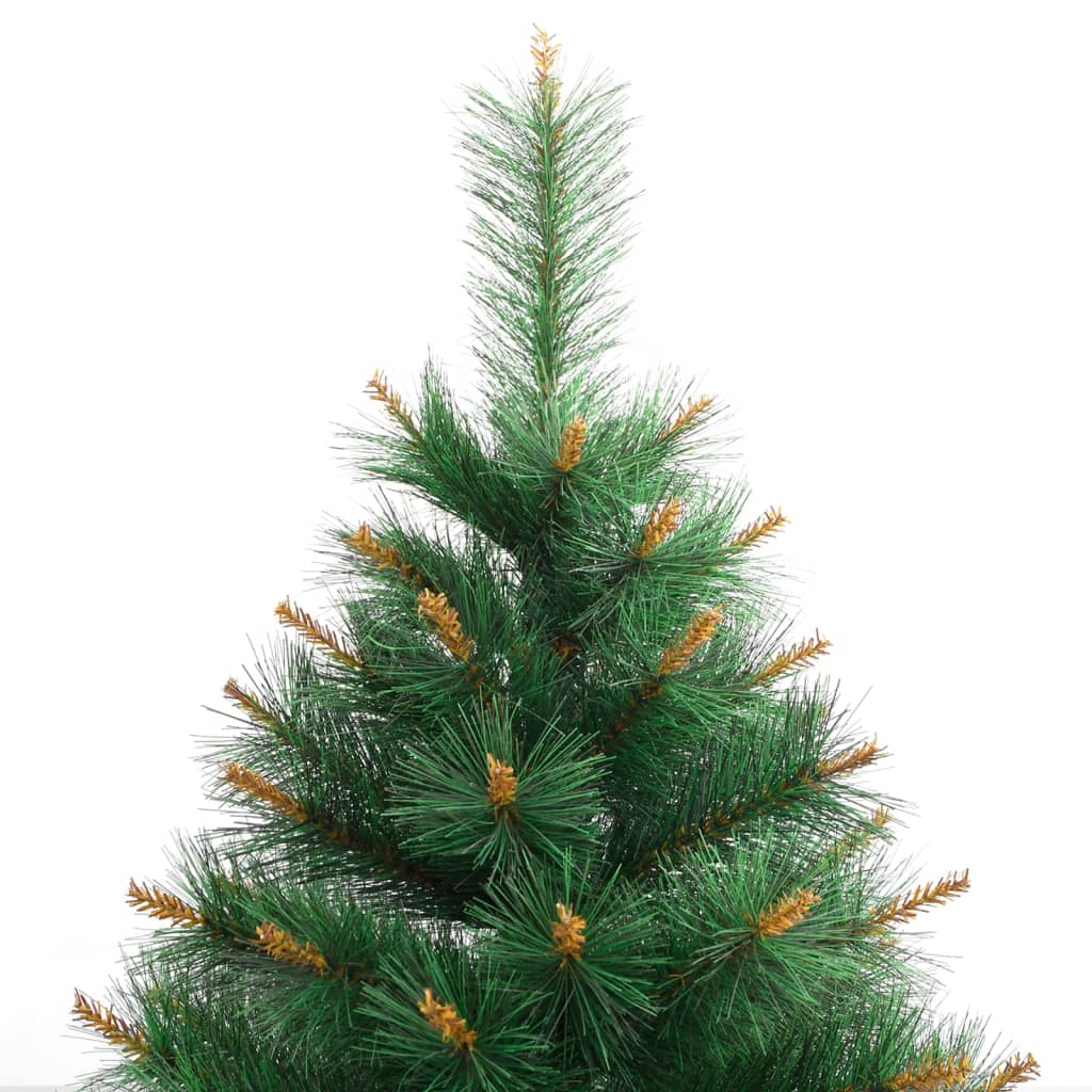 vidaXL Artificial Hinged Christmas Tree with Stand 82.7"-3